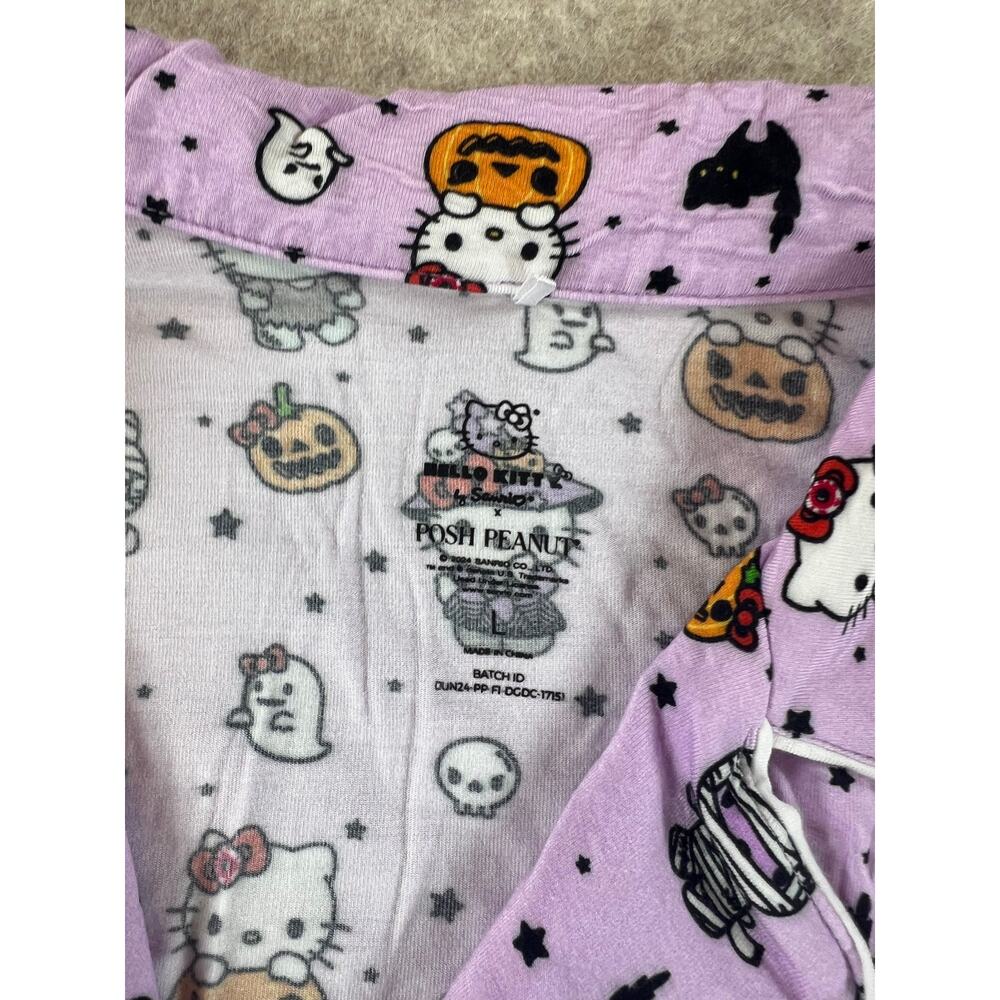 Posh Peanut Women's Hello Kitty Halloween Luxe Bamboo Pajama Set Large - Picture 3 of 9